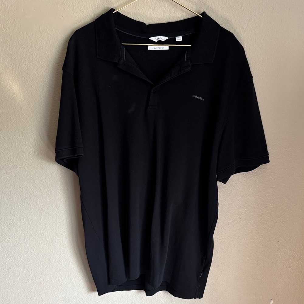 Calvin Klein Men's Black Polo Shirt